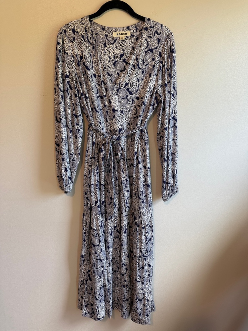 Boden Multi Tiered Wrap Maxi Dress, size 6P
